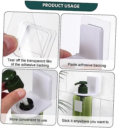 5-Piece Bath Rack Organizer with Adhesive Hooks for Efficient Storage