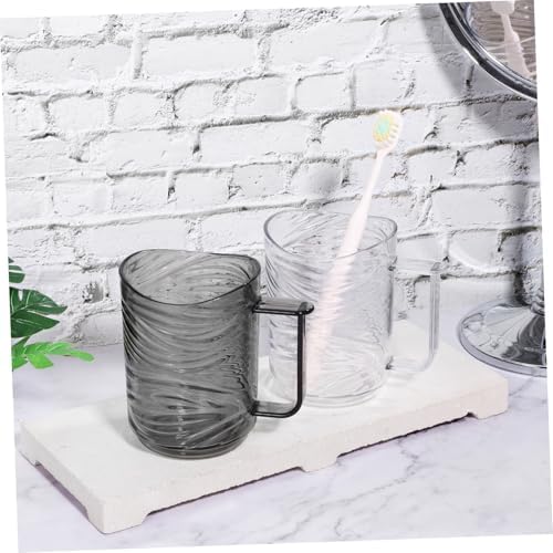 GOOHOCHYTransparent Tirellay Toothbrush Cups for Bathroom Use