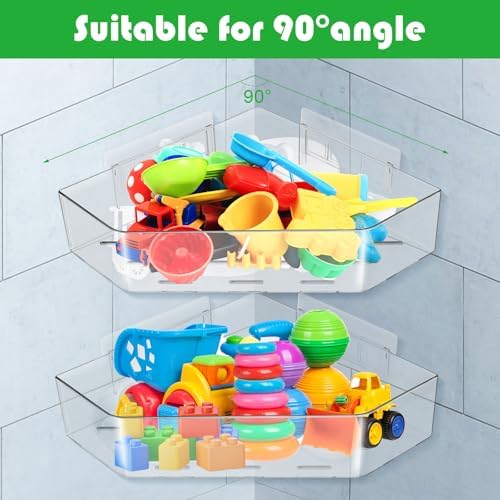 Secure 2-Pack Bath Toy Holder