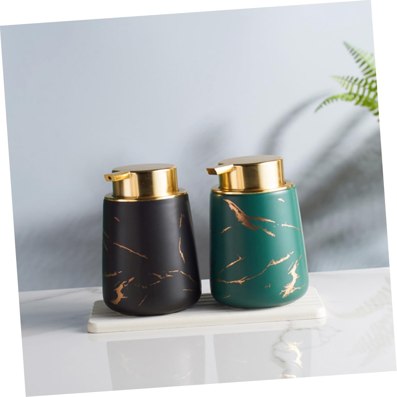 Beatifufu Perfect for Boys and Girls Toothbrush Holder Soap Dispenser Set
