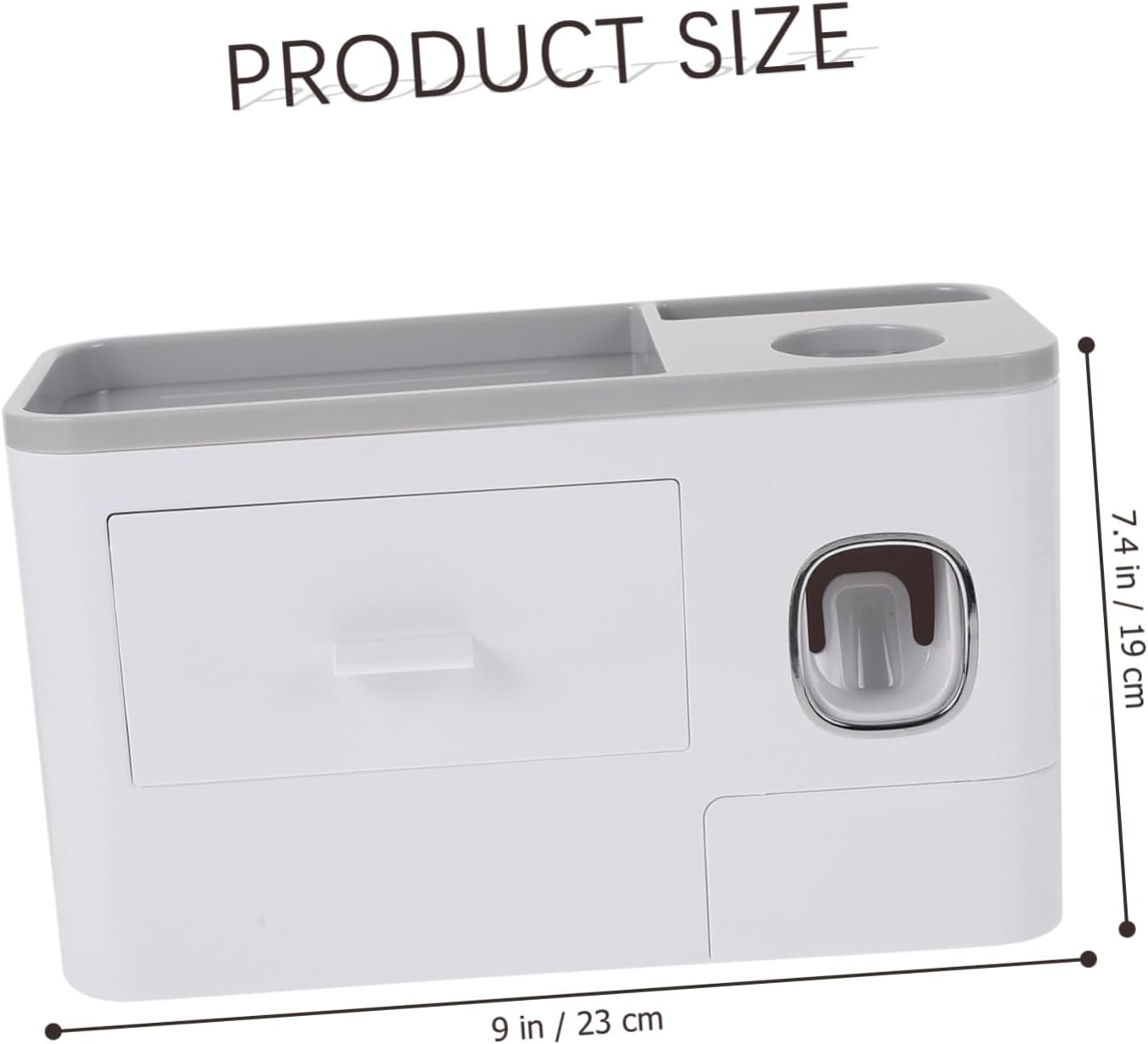 LIFKOME - Easy Mount Wall Toothbrush Holder with Storage Cup