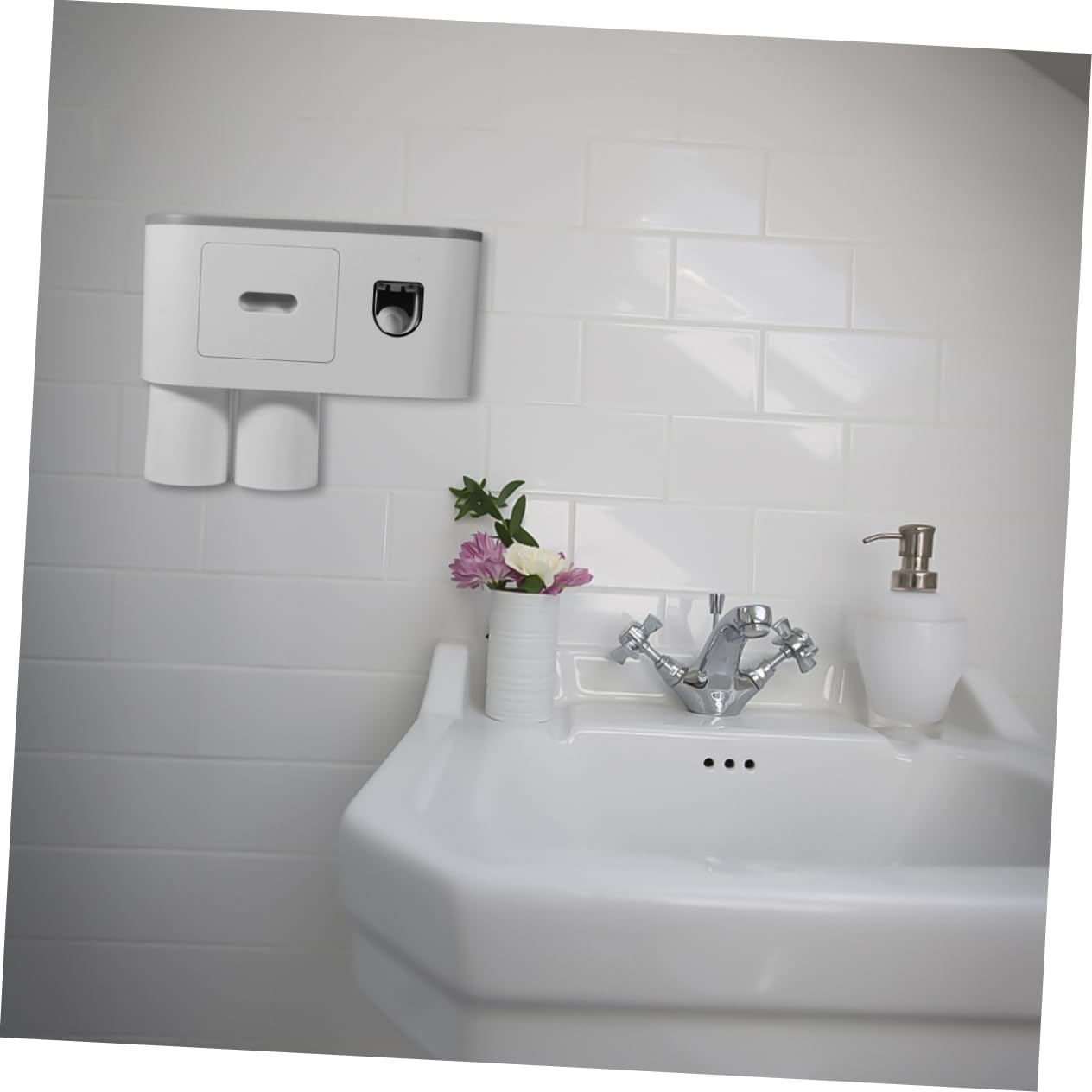Wall-Mounted Toothbrush Organizer