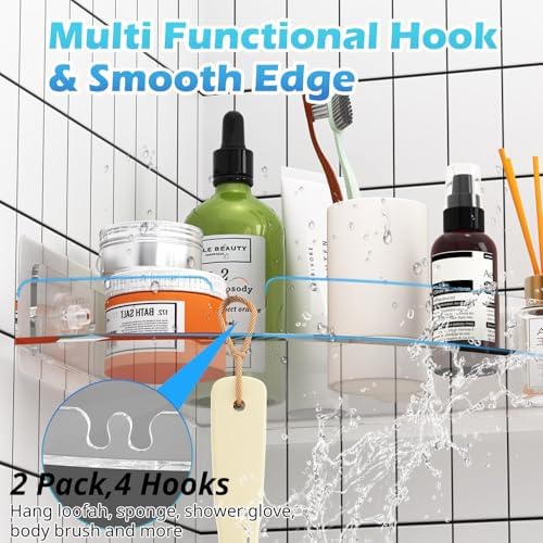 2-Piece Heavy Duty Corner Shower Caddy
