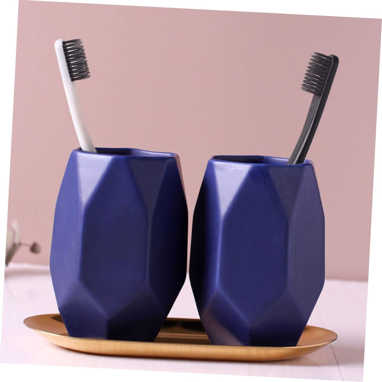 PRETYZOOM Couples Toothbrush Cup Ceramic Mug