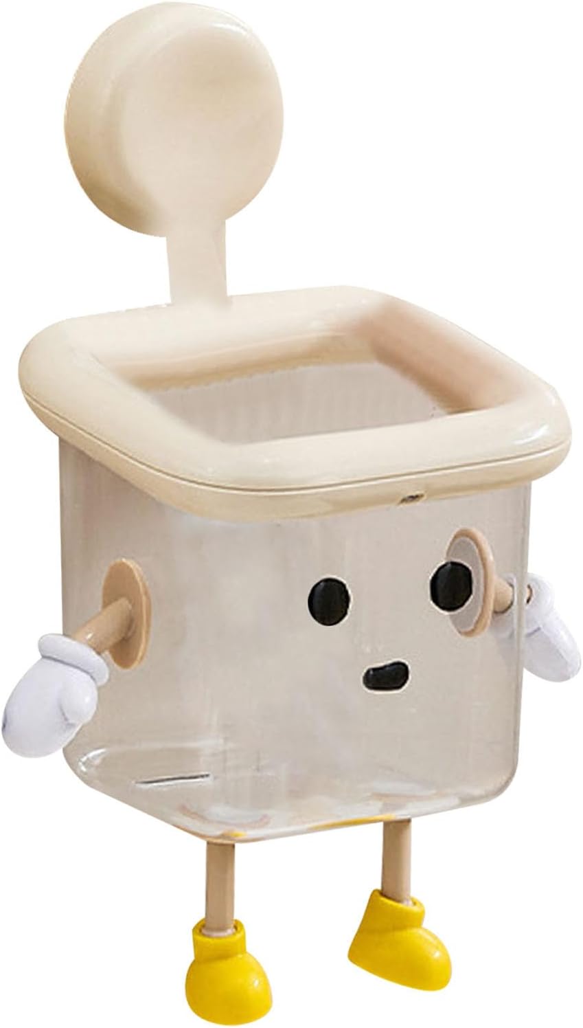 Cute Robot Bathroom Organizer with Suction Cups 2PCS