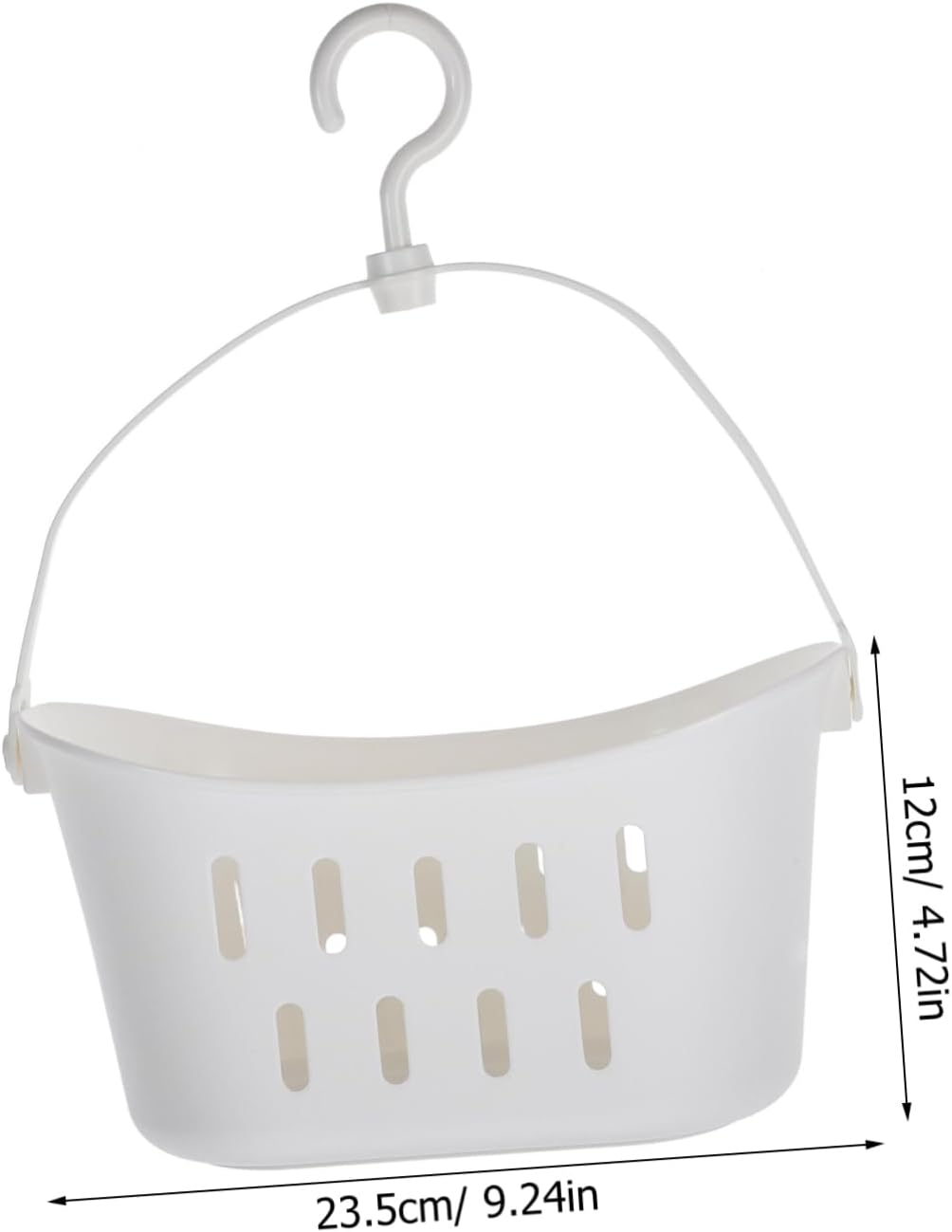 Mikinona Small Plastic Hanging Basket for Organizing Bathroom Kitchen Supplies
