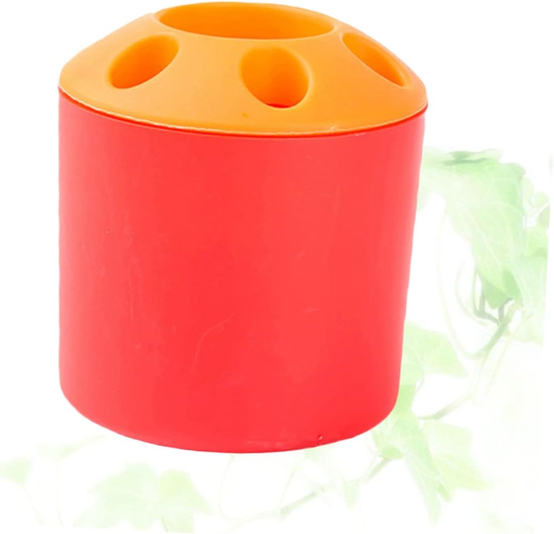 STOBAZA - Large Toothbrush Holder with Toothpaste Storage - Easy Bathroom Organizer