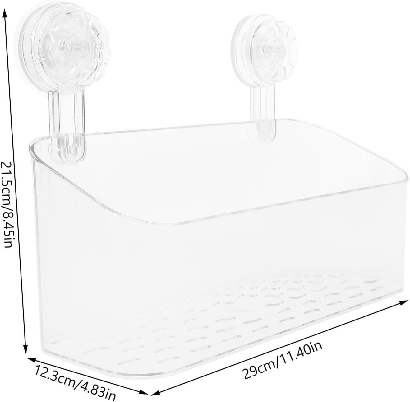 Alipis Shower Caddy with Suction Cups and Open Design
