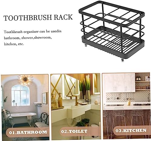 Iron Toothpaste Bracket for Bathroom Storage and Display
