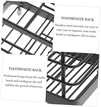 LIFKICH - Durable Iron Toothbrush Holder Rack for Bathroom Storage