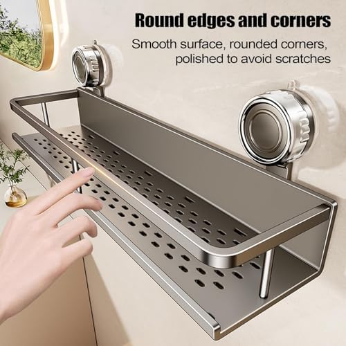 Space-Saving Suction Cup Bathroom Organizer