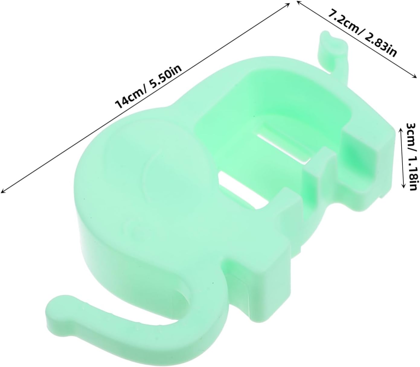 Cabilock Cuddly Elephant Toothbrush Holder Wall-Mounted for Boys Girls