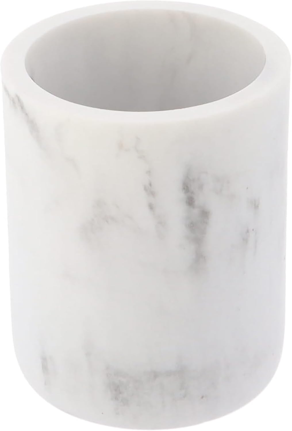White Marble Resin Toothbrush Holder