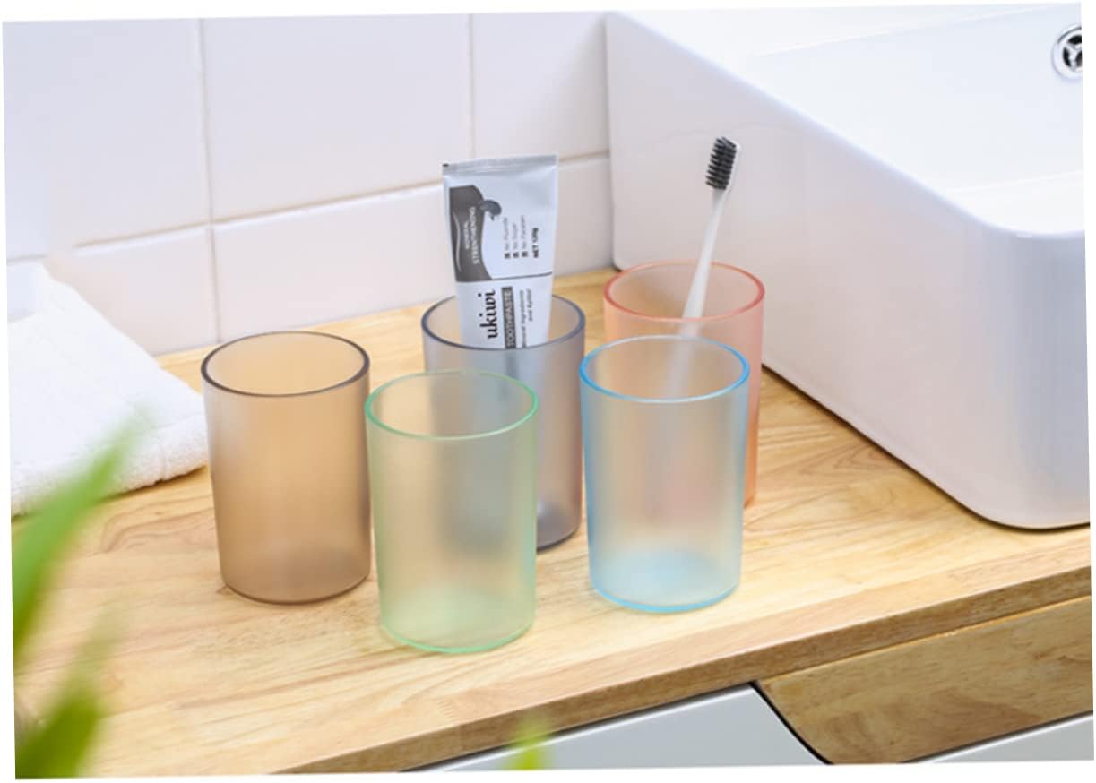 Elegant Transparent Toothbrush Holder mug for Adults