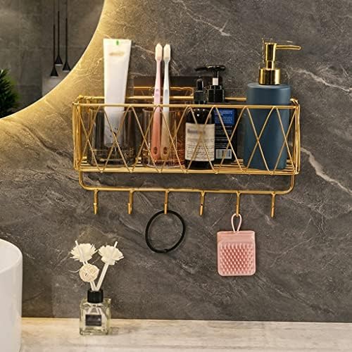 Stylish Black No-Drill Shower Caddy for Bathroom Organization