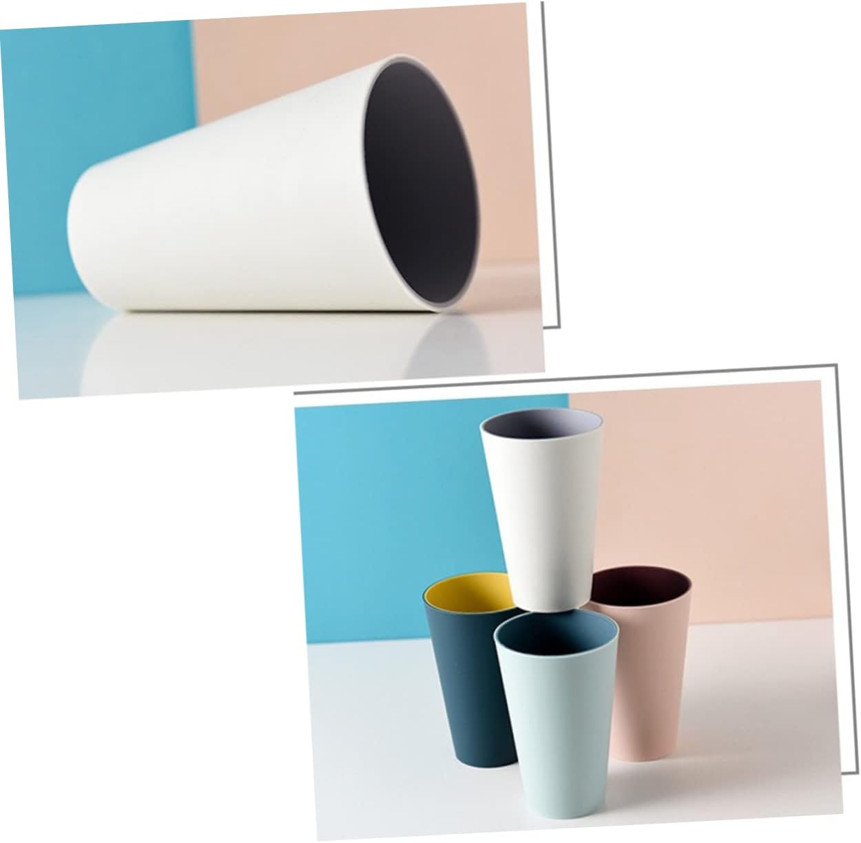 Portable Toothbrush Holder with White Design for Family