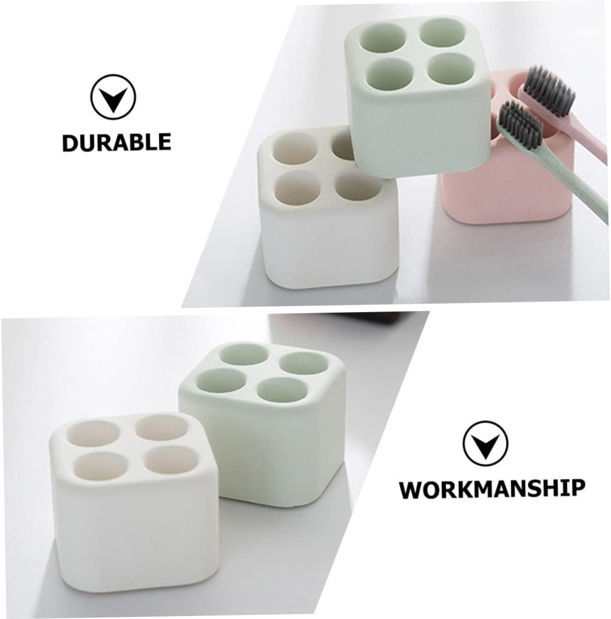 Mini Diatomite Toothbrush Holder White