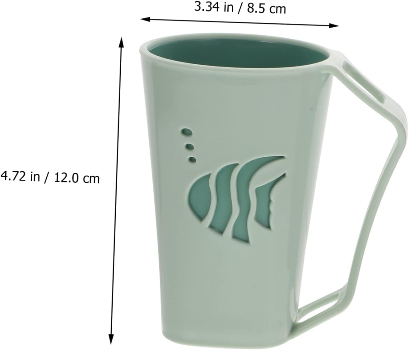 Two-Piece BAZEITFLOW Toothbrush Holder PE Material Strong Practical Bathroom Organizer