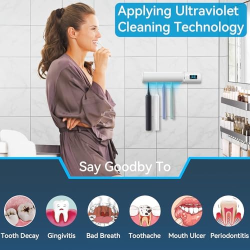 ULV Toothbrush Cleaner Holder Bath Use