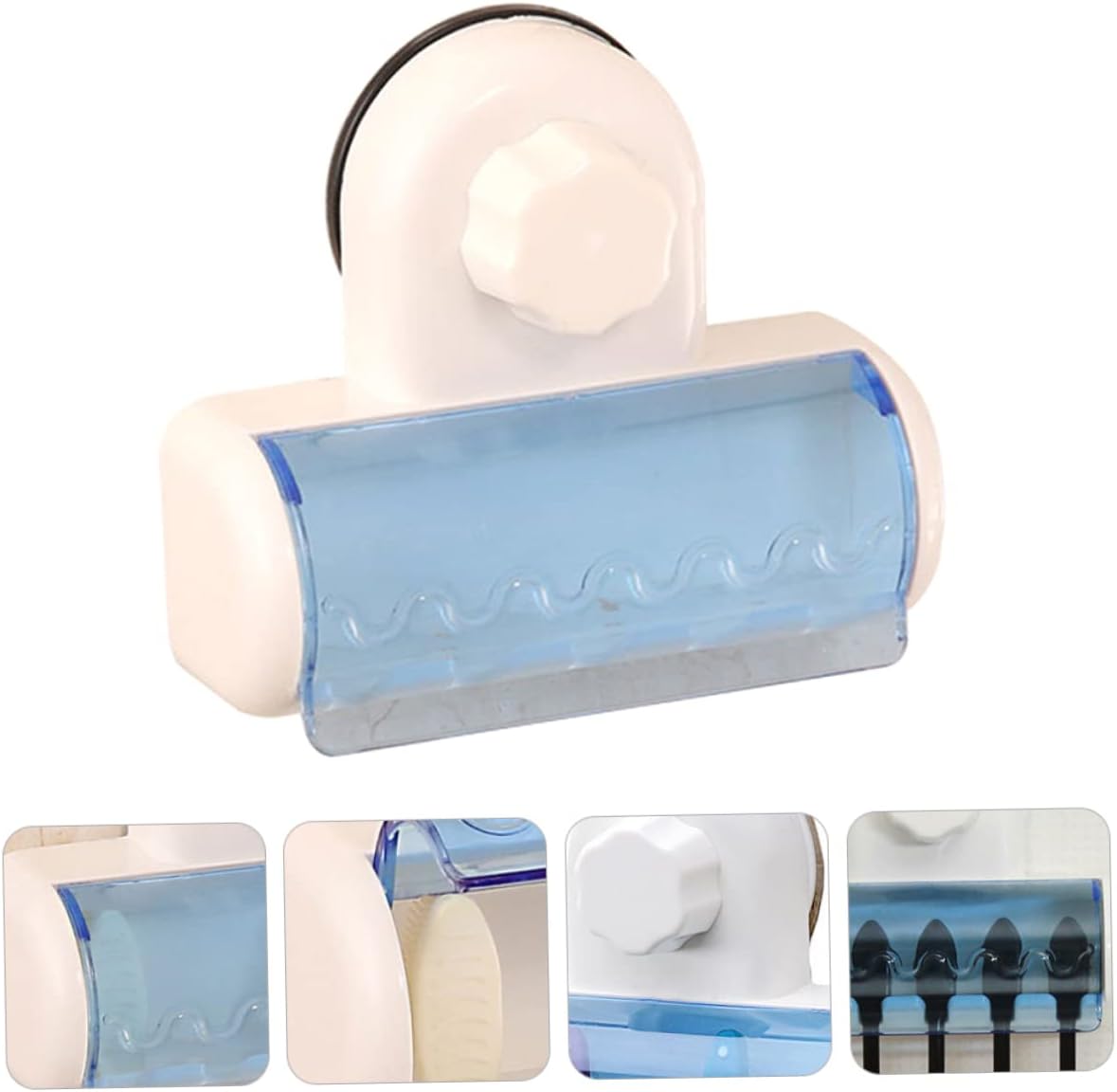 Elegant Suction-Cup Toothbrush and Toothpaste Holder