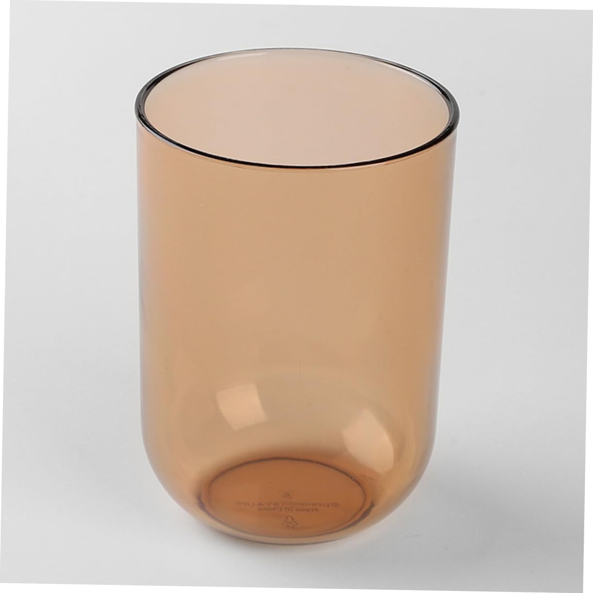 COOLHIYA 2-Piece Transparent Toothbrush Cups Multi-Functional Gargle Mugs for Adults