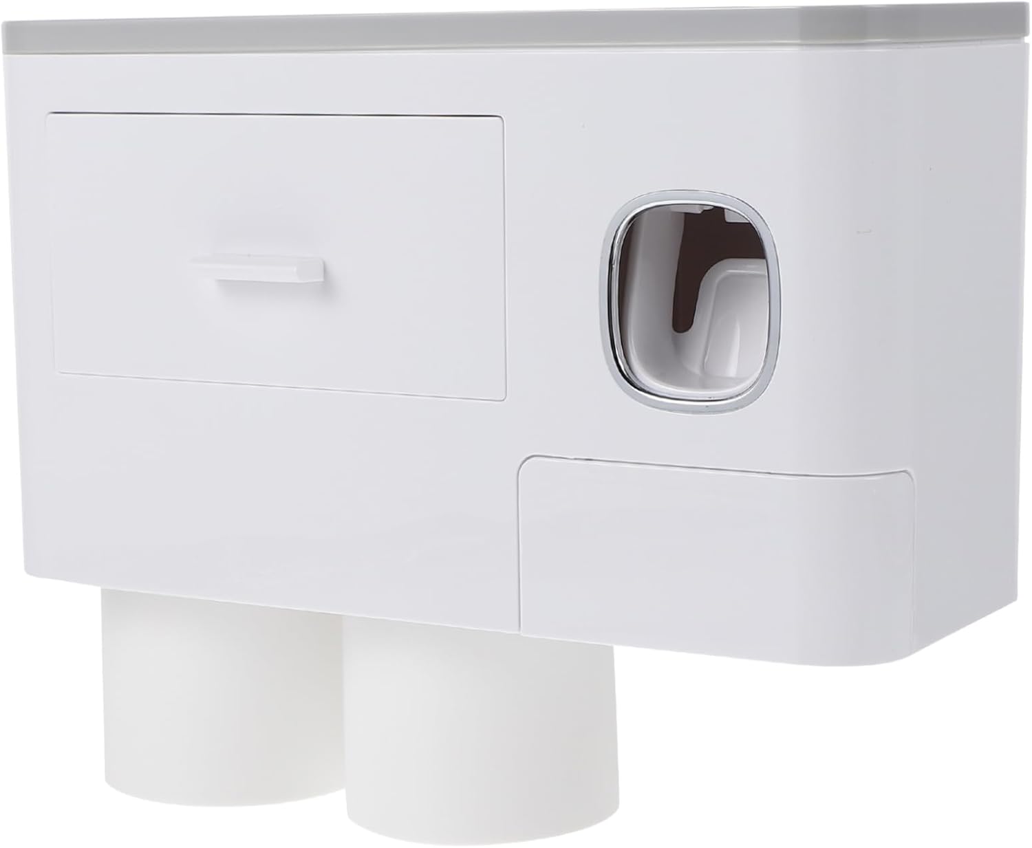 LIFKOME - Easy Mount Wall Toothbrush Holder with Storage Cup