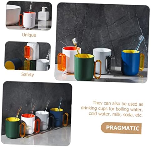 Happyyami 4pcs Chic Bathroom Cups for Home and Travel