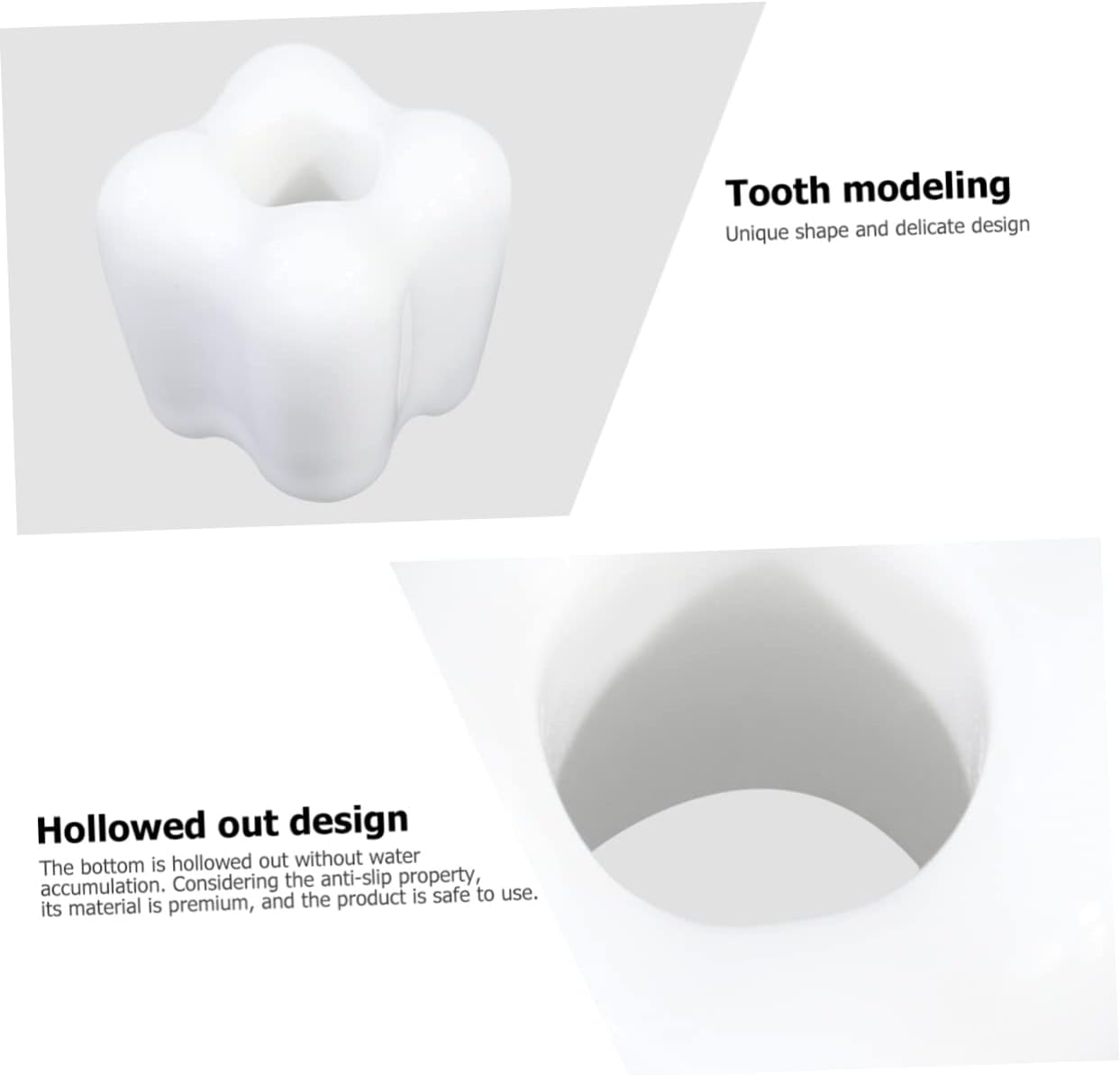 4-Pack Creative Tooth Shaped Toothbrush Holder