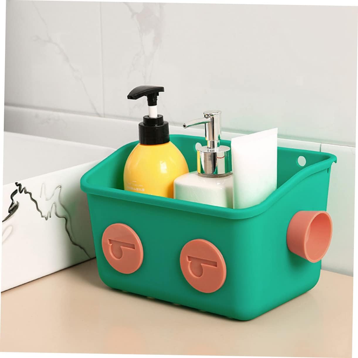 Simple Hanging Organizer Wicker Basket for Shower Use Durable Easy to Clean