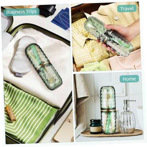 HOLIDYOYO Style Toothbrush Cup Holder for Travel Camping