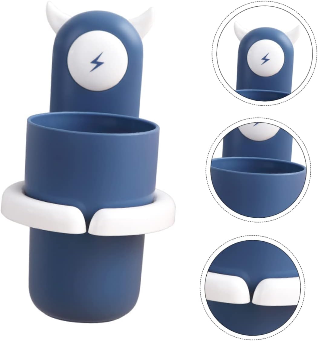 Wall-Mounted Toothbrush Cup Holder for Sanitaire Pp Material Easy to Install