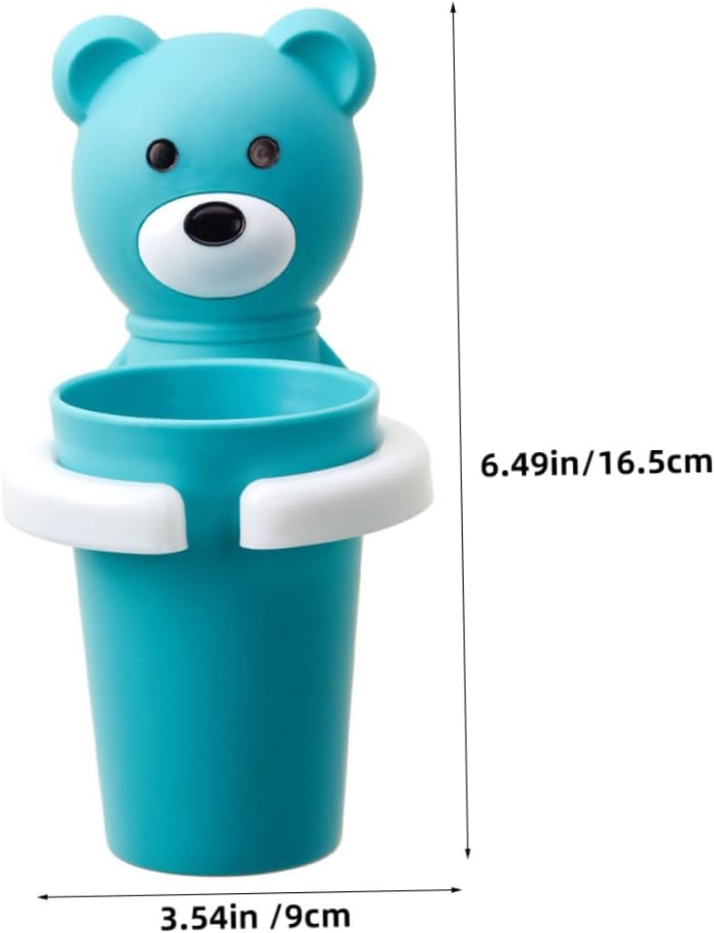NOLITOY Meowth Tooth Brush Mouth Wash Organizer for Kids