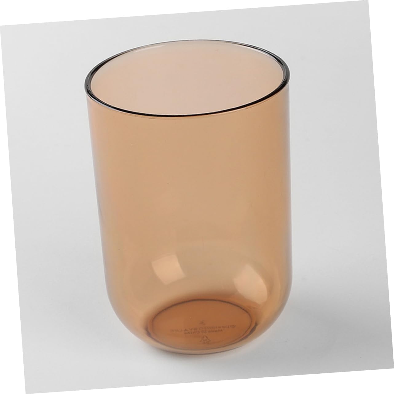 Ergonomic Clear Toothbrush Mug Set for Adults