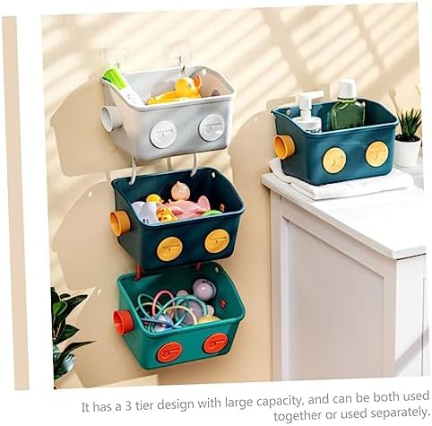 Simple Hanging Organizer Wicker Basket for Shower Use Durable Easy to Clean