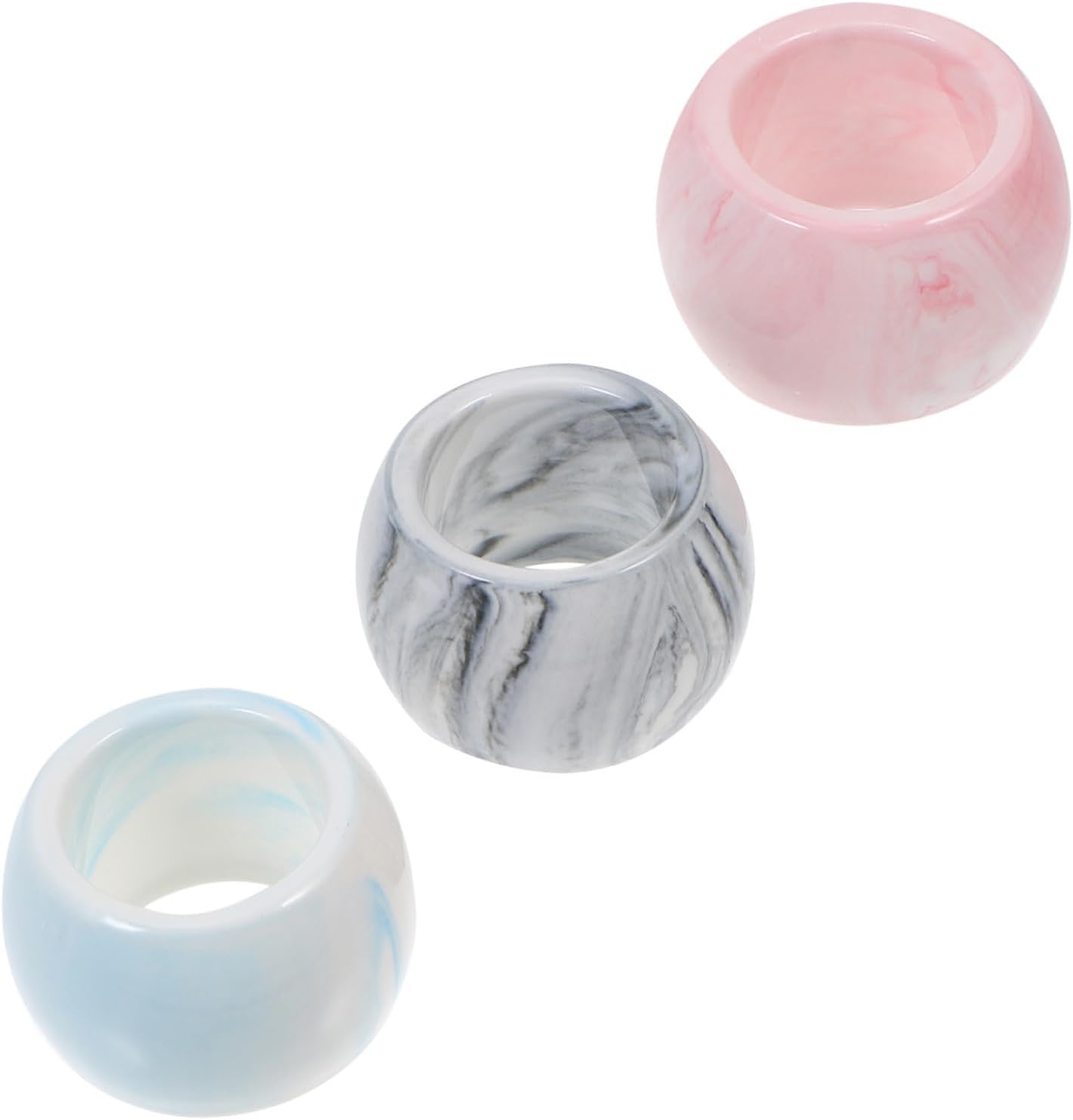 Healifty 3-Piece Ceramic Electric Toothbrush Holder Pack for Bathrooms