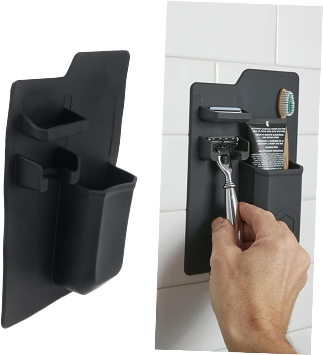 HOLIDYOYO Suction Wall-Mounted Toothbrush Holder