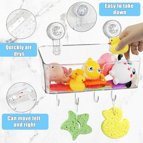 2 Pcs Bath Toy Storage Holder for Bathtub
