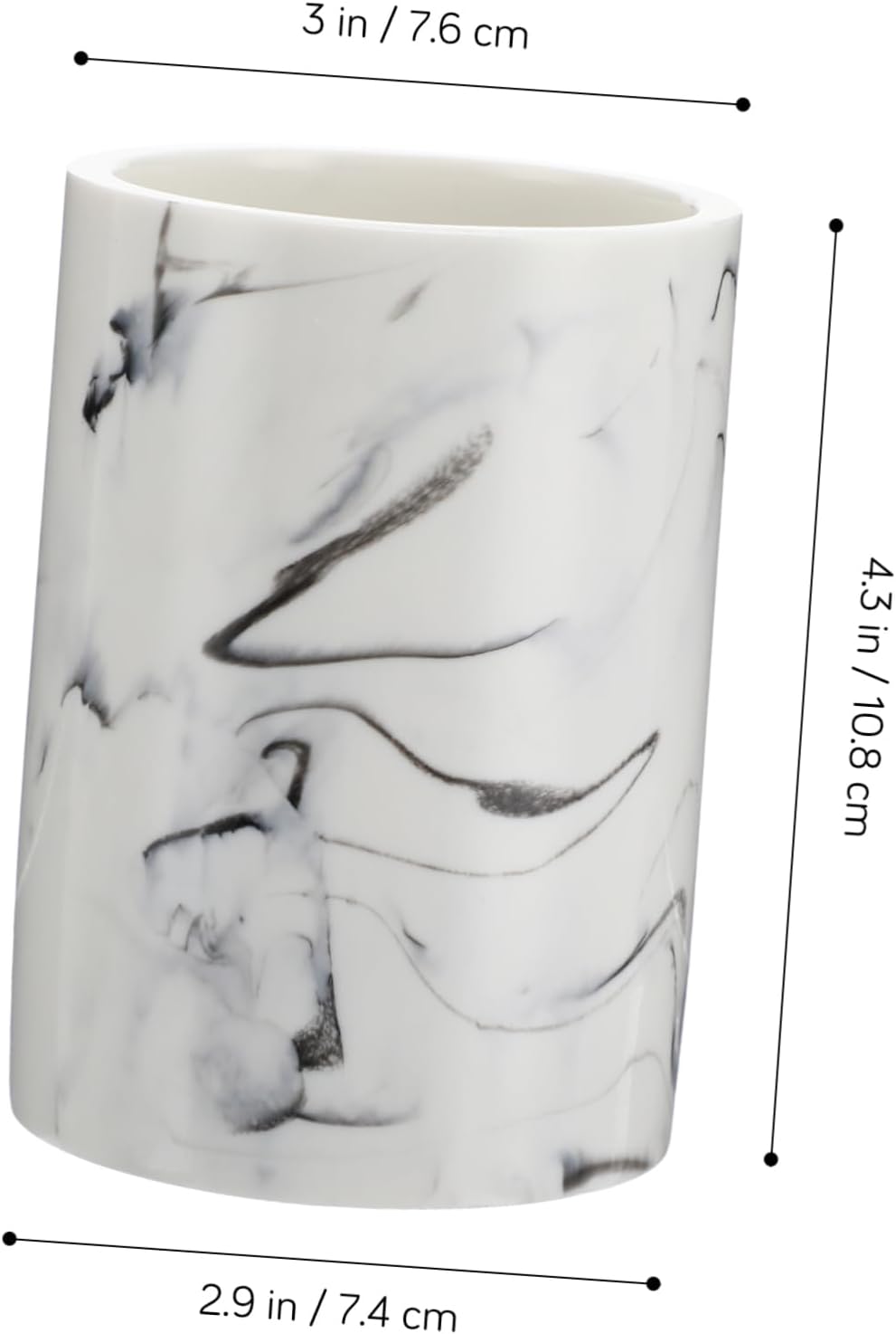 Space-Saving Creative Marbling Gargle Cup for Home Hotel Use