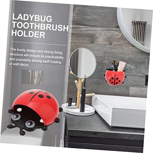 Ladybug Toothbrush Holder Wall Suction Cup