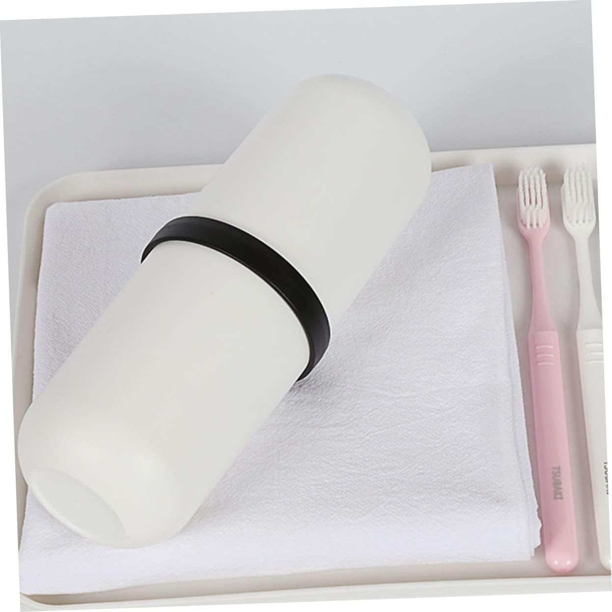 2-Piece Compact Travel Toothbrush Holder