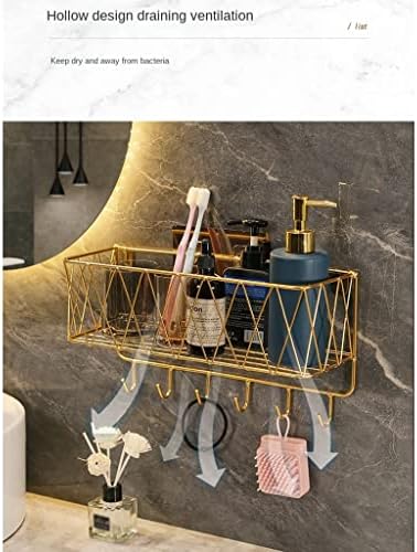 Stylish Black No-Drill Shower Caddy for Bathroom Organization