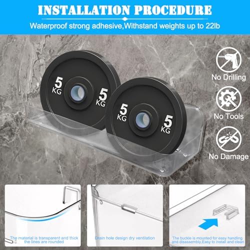 2PK Bath Toy Storage Holder for Bathtub Large