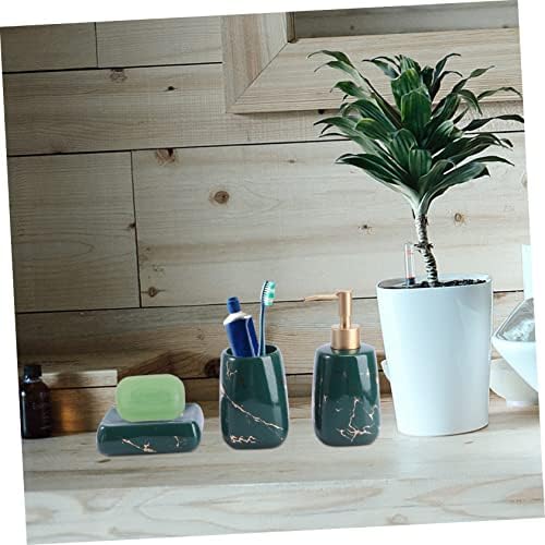 Elegant 3-Piece Bathroom Set - Soap Dish Lotion Toothbrush Holder