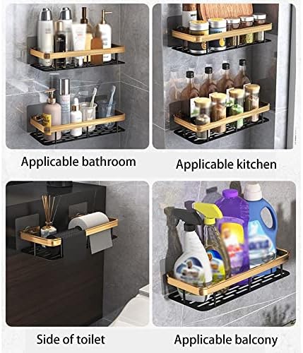 BAHELS Bath Organizer Wall-Free Aluminum Shah Organizer for Bathroom Kitchen