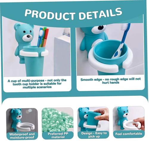 Cute Bear Toothbrush Holder for Kids