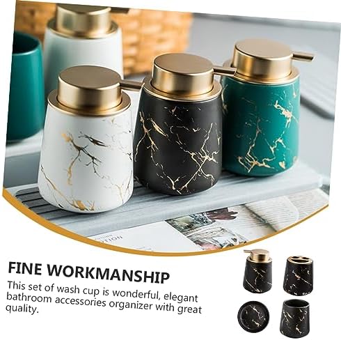 Beatifufu Perfect for Boys and Girls Toothbrush Holder Soap Dispenser Set
