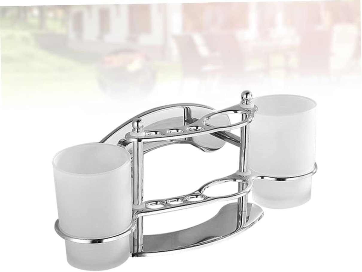 Stainless Steel Wall-Mounted Toothbrush Holder for Bathroom
