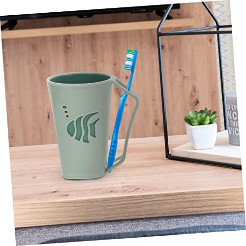 Two-Piece BAZEITFLOW Toothbrush Holder PE Material Strong Practical Bathroom Organizer