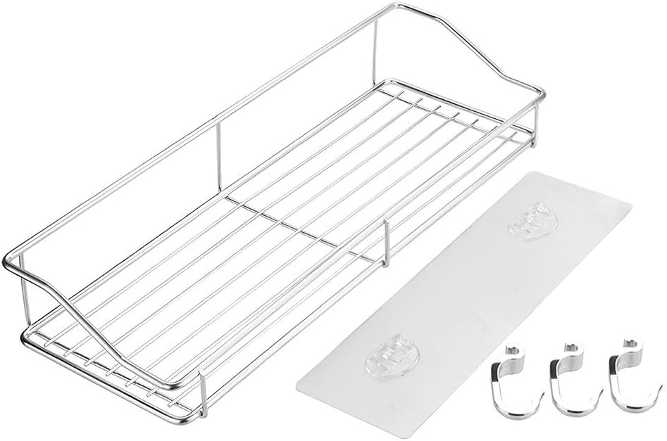 Sturdy Stainless Steel Shower Caddy nudity flat surface for bathroom