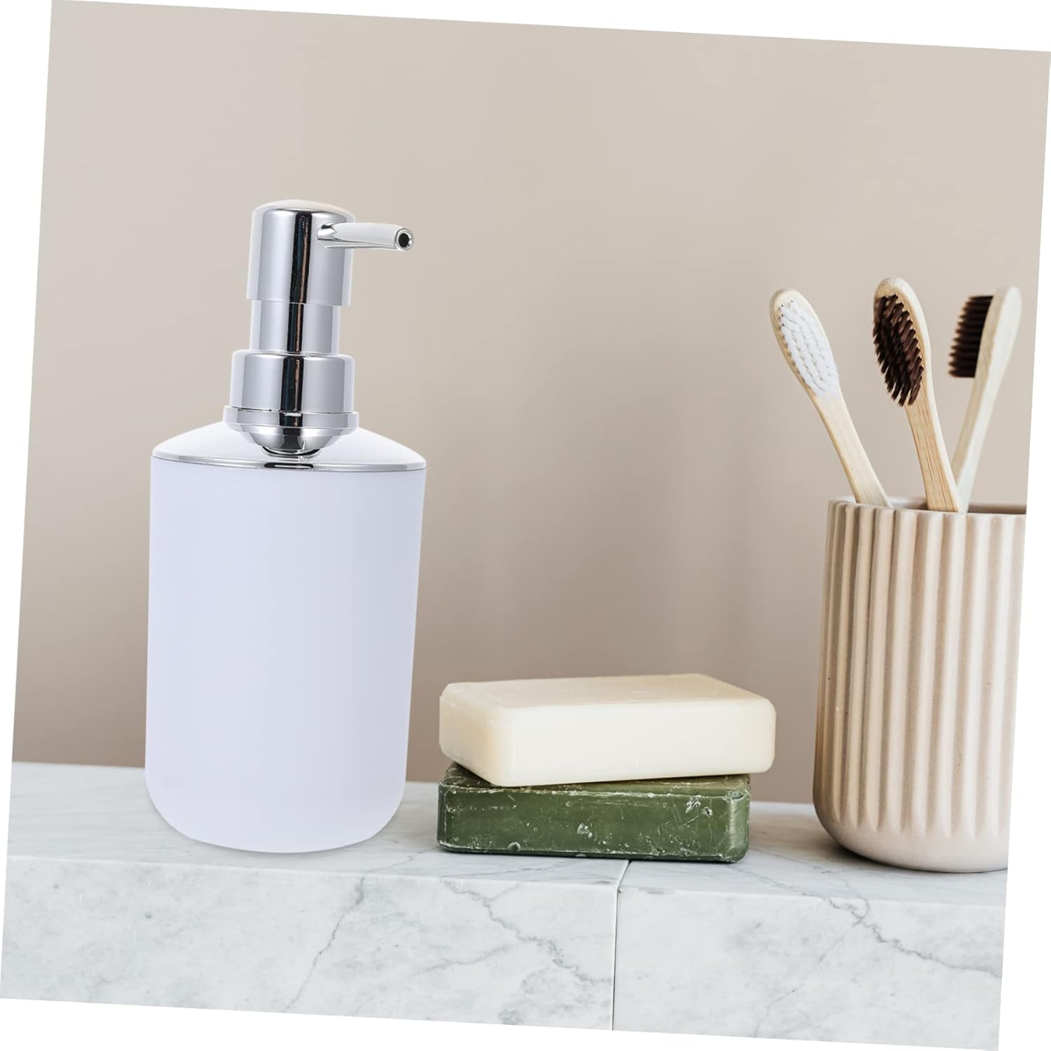 VALICLUD 1Set Plastic Bathroom Accessories Soap Plate Lotion Bottle Toothbrush Holder